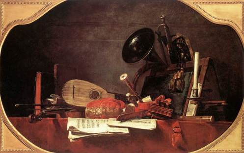 Attributes of Music, Jean-Baptiste Simeon Chardin 1765