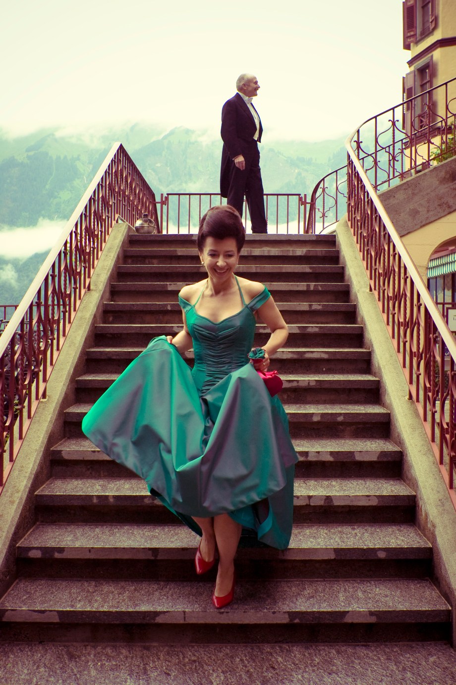 Rolf Schneider und Beata Sievi im Giessbach Hotel, Bild: Stanislav Kutac