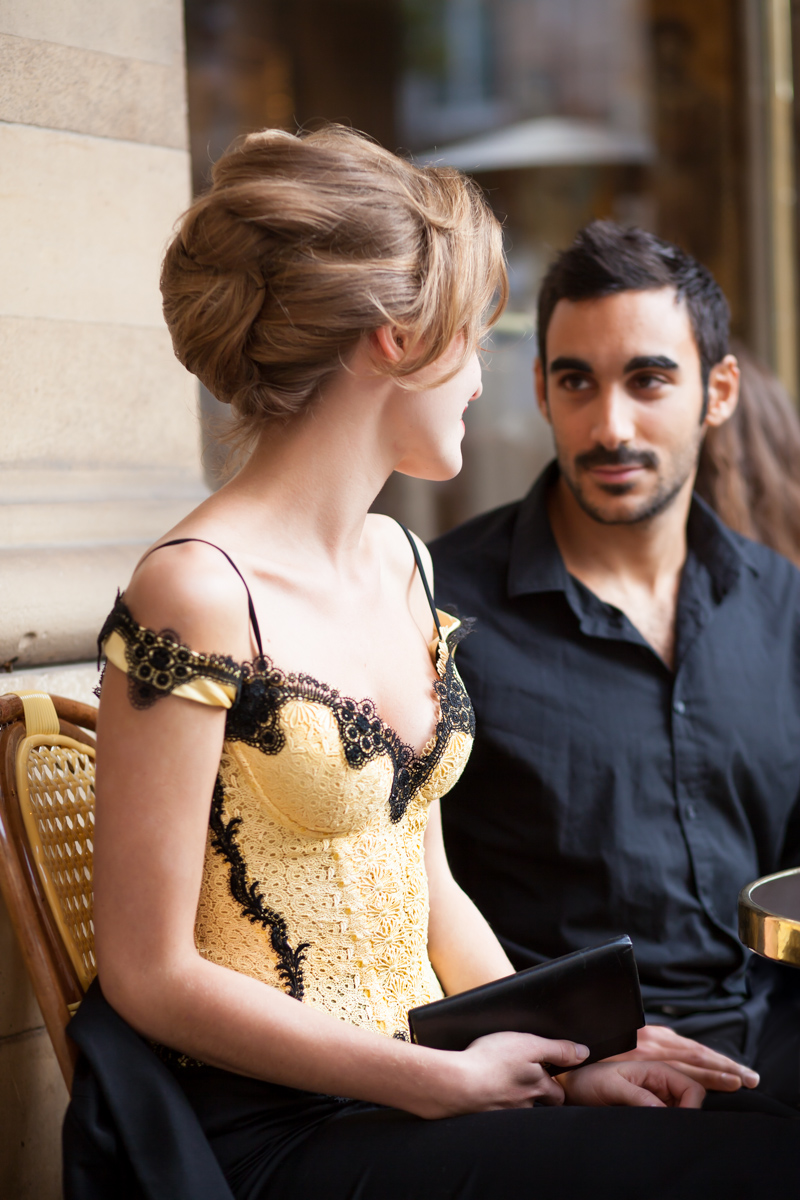 Elerinna Nerelia im Spitzenbustier von Beata Sievi, Bild: Ewald Vorberg