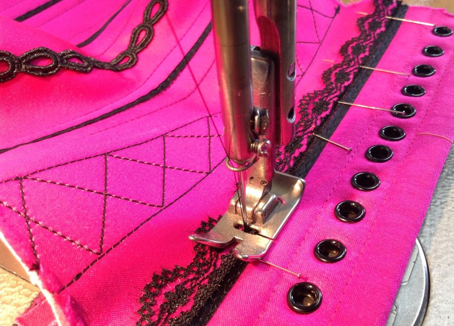 Waist cincher for a tango dancer by corset artist Beata Sievi