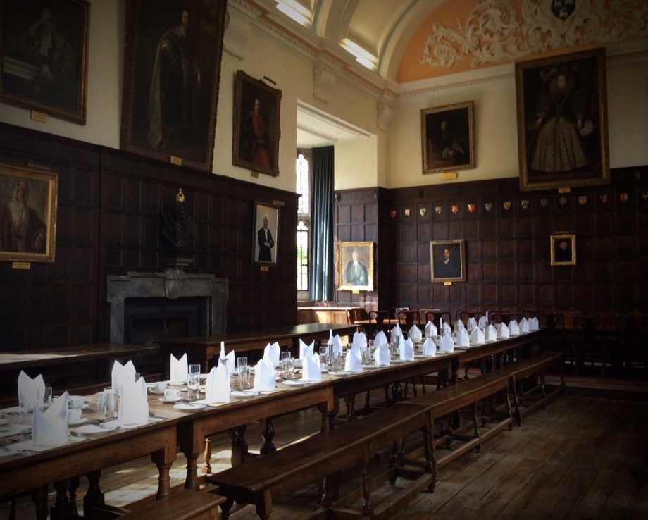 Festsaal in Jesus College, Ort der Oxford Corsett Conference 2014