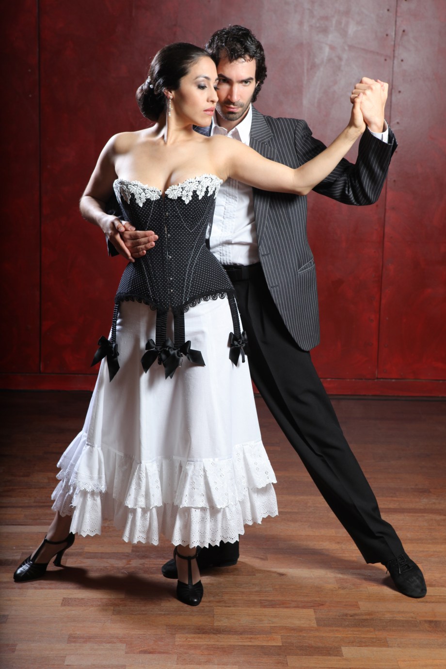 ilder: Giorgio von Arb Model Cindy in der Kreation von Beata Sievi und Tangolehrer Silvio Grand, Bild: Giorgio von Arb