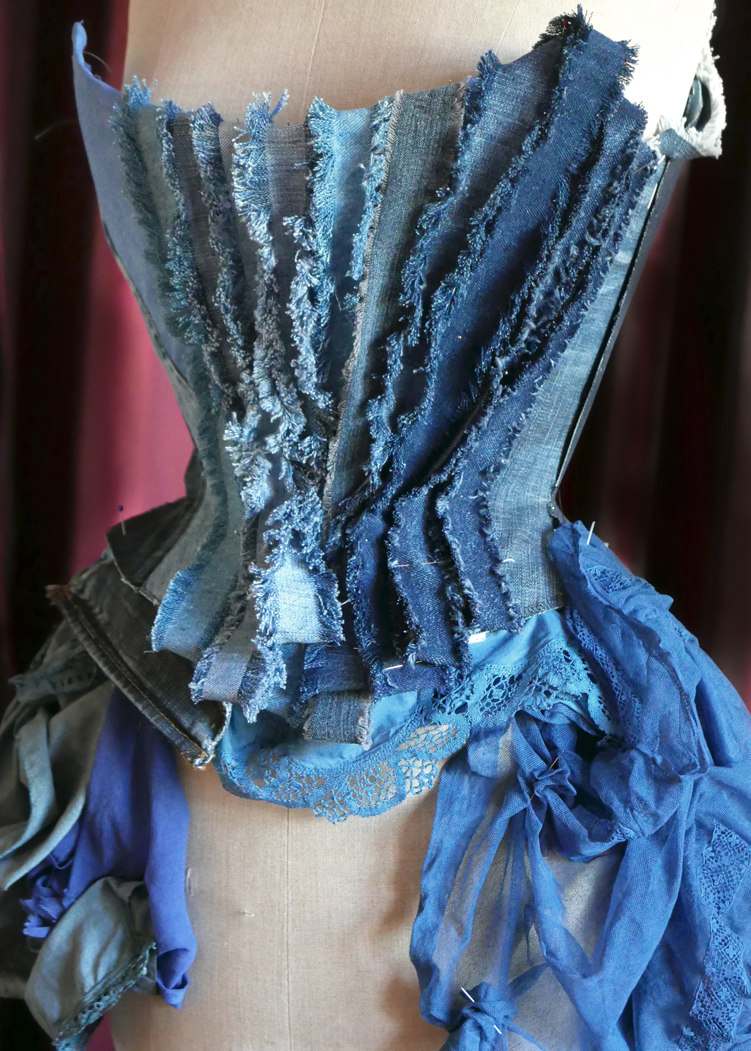 Jeans Korsett Beata Sievi Entwurf